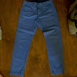 J. Crew Mens Slim Fit Light Blue Chinos
